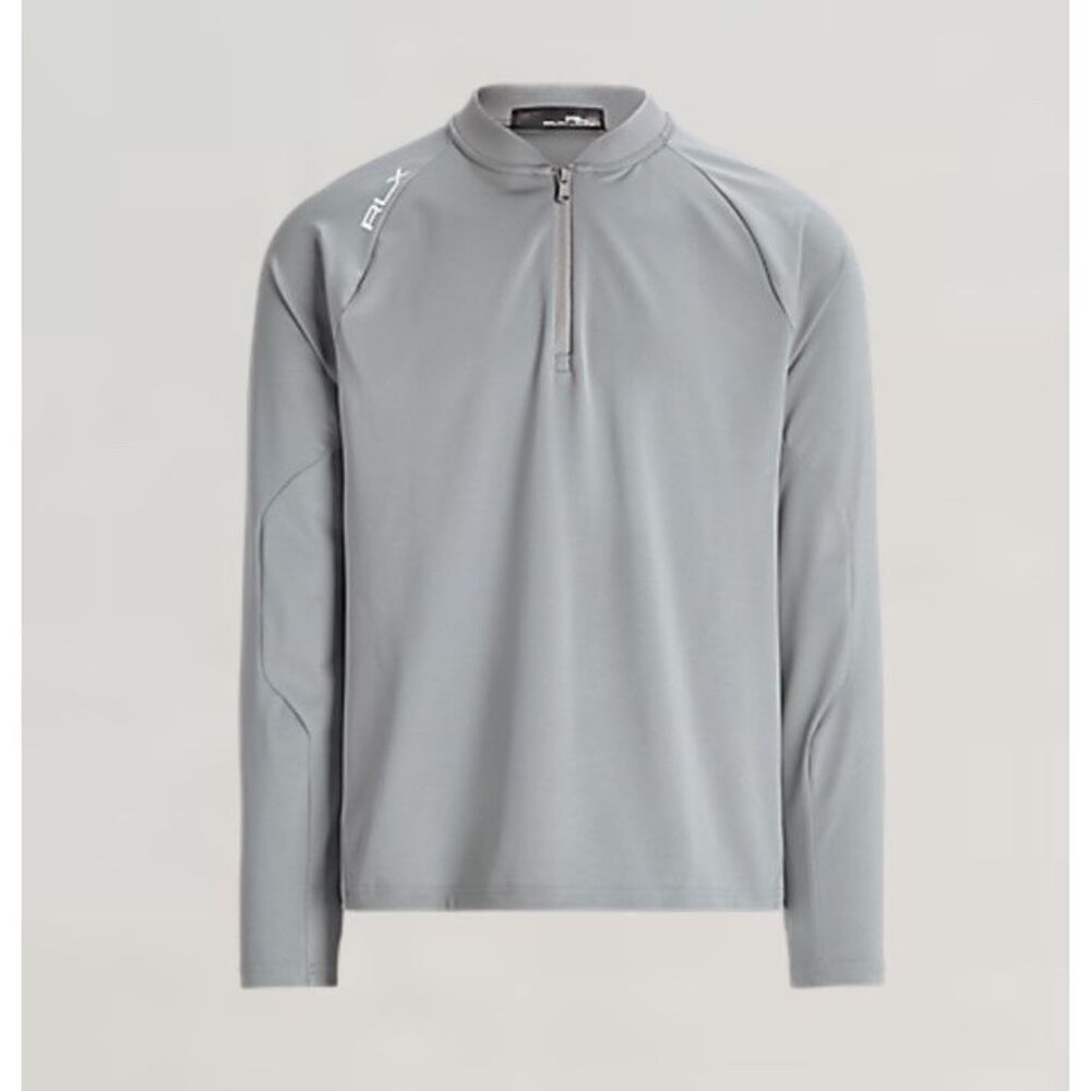 NEW RLX Ralph Lauren Blade Pullover Men Medium Grey Quarter Zip Pro Fit Golf
